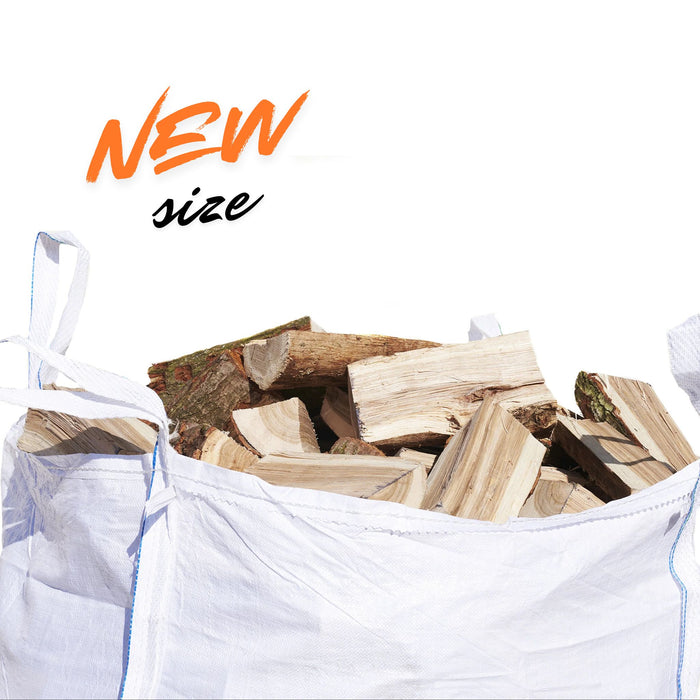 13" Premium Kiln Dried Mixed Hardwood Logs Builders Tonne Size Sack
