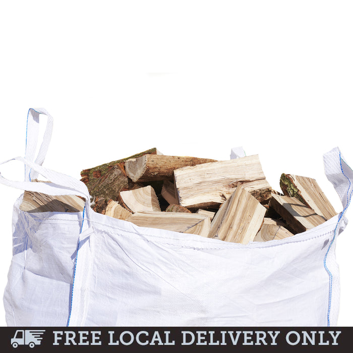 8" Seasoned Hardwood Logs Builders Tonne Size Sack