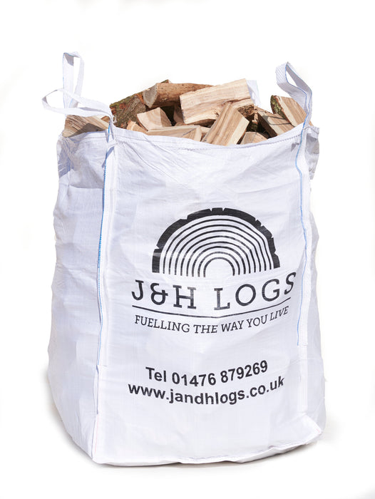 10" Premium Kiln Dried Hardwood Logs Builders Tonne Size Sack
