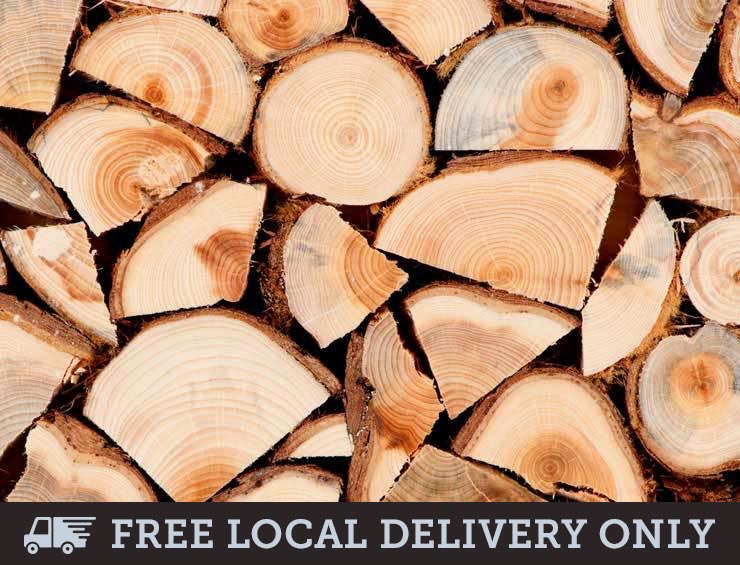 9" Part Seasoned Ash Hardwood Logs - Builder's Tonne (Tipped)