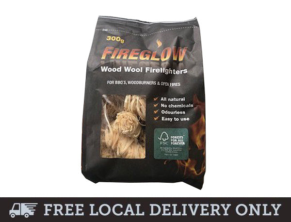 Fireglow Wood Wool Firelighters 300g